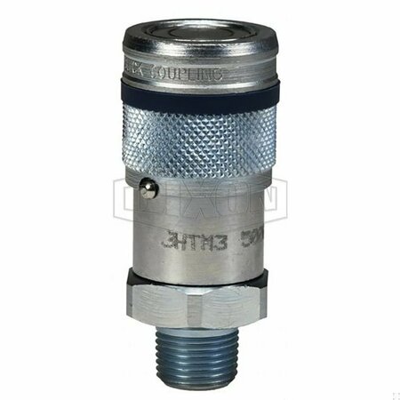 DIXON DQC HT Flushface Male Coupler, 1/2-14 Nominal, Male NPTF, Steel 4HTM4